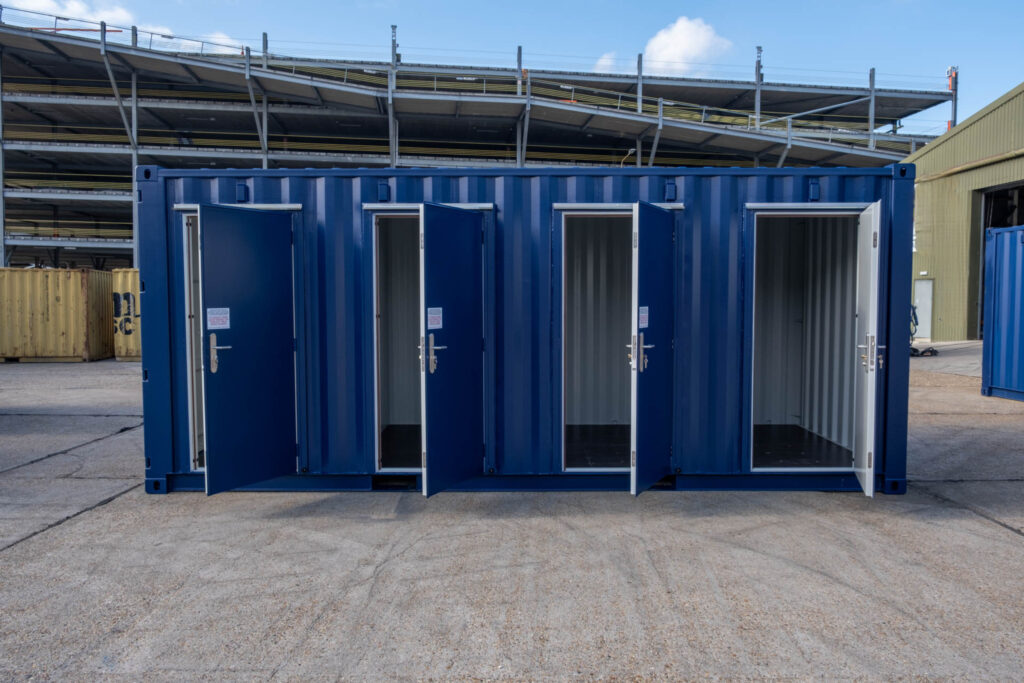  Conteneur de stockage 20 pieds avec 4 portes d'accès | Boxnov