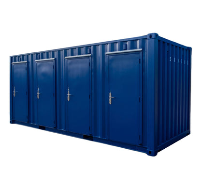  Conteneur de stockage 20 pieds avec 4 portes d'accès | Boxnov