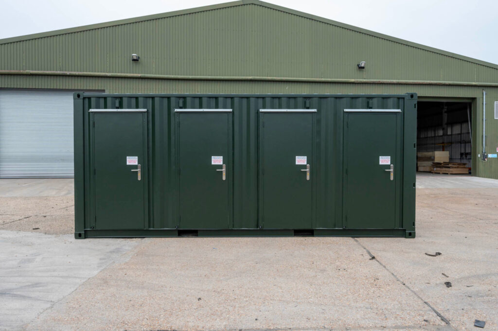  Conteneur de stockage 20 pieds avec 4 portes d'accès | Boxnov