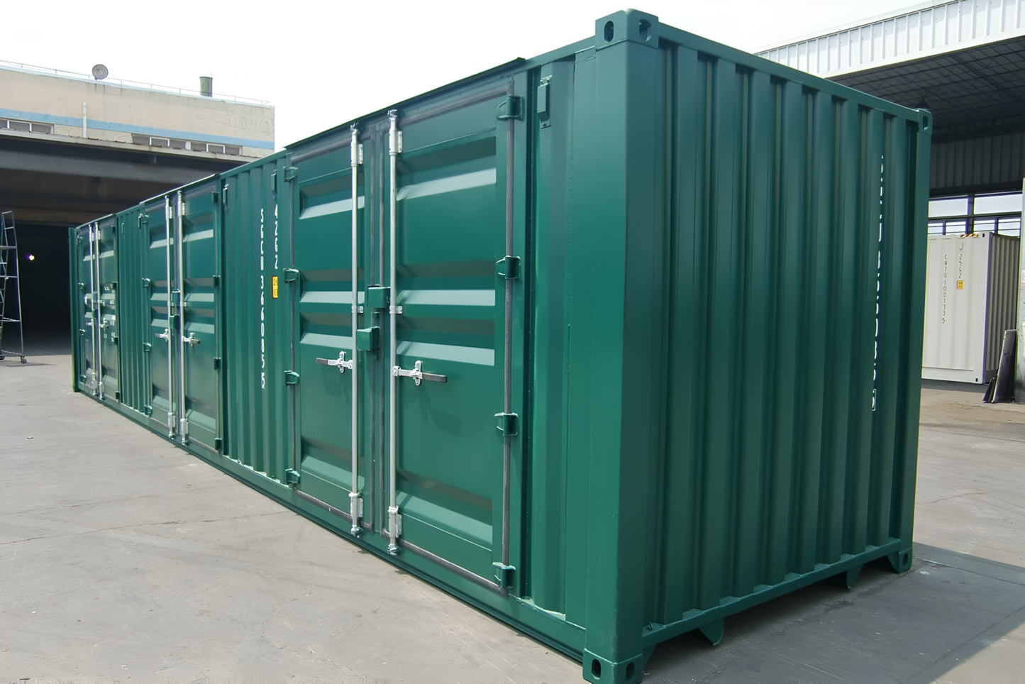 Conteneur de stockage 40 pieds à 6 portes latérales