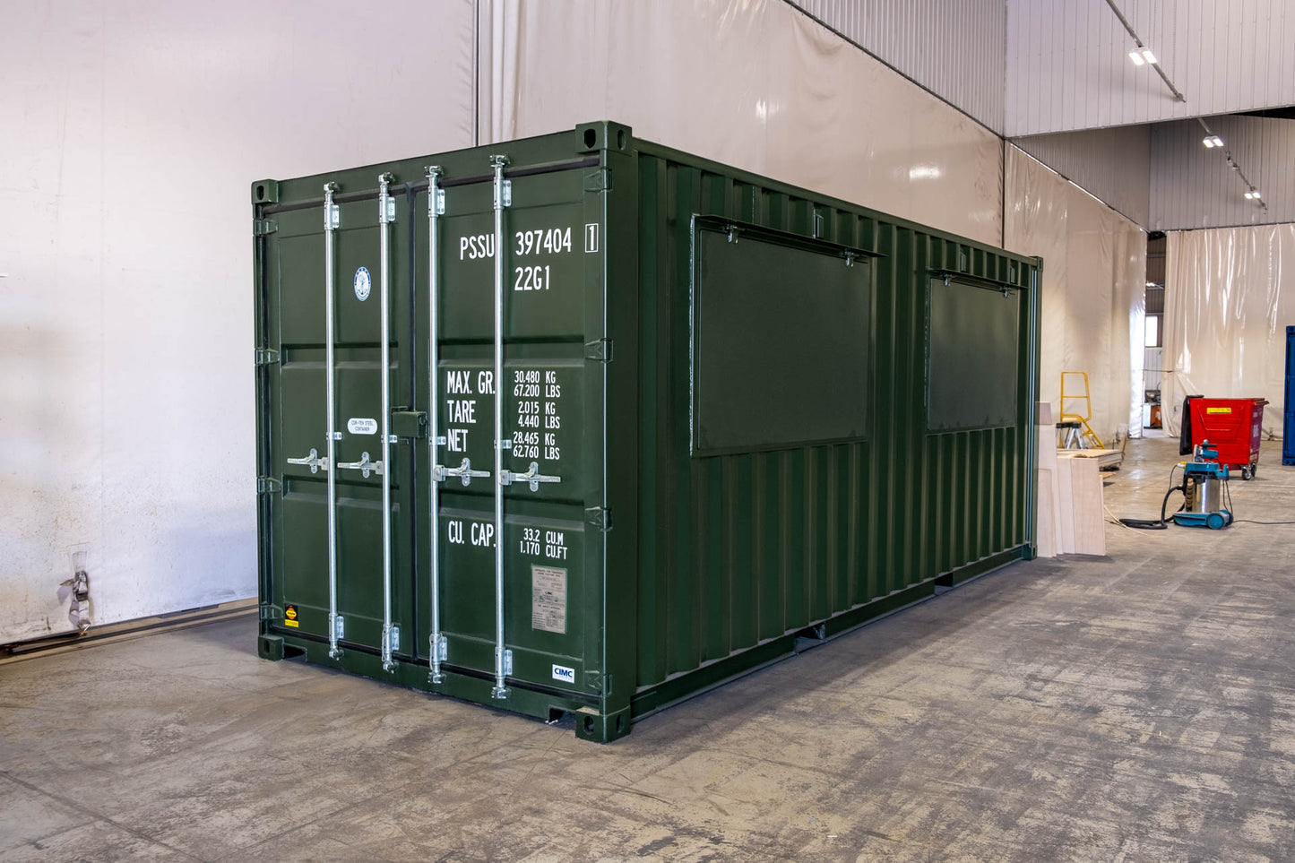  Conteneur 20 pieds avec double trappe de service | Boxnov