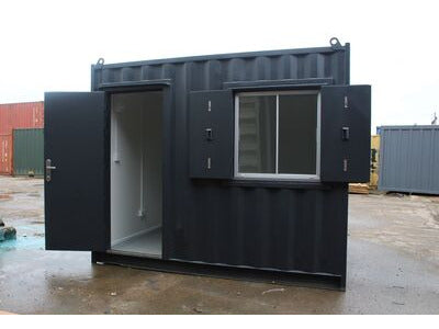 Bureau aménagé en conteneur maritime 10 pieds