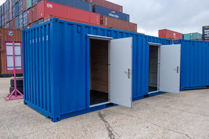 Conteneur de stockage 20 pieds avec 2 portes d'accès