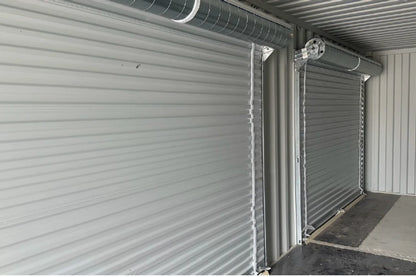 Conteneur de stockage 40 pieds High Cube avec portes sectionnelles