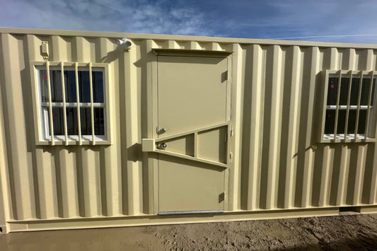 Bureau conteneur 40 pieds High Cube avec espace de stockage intégré