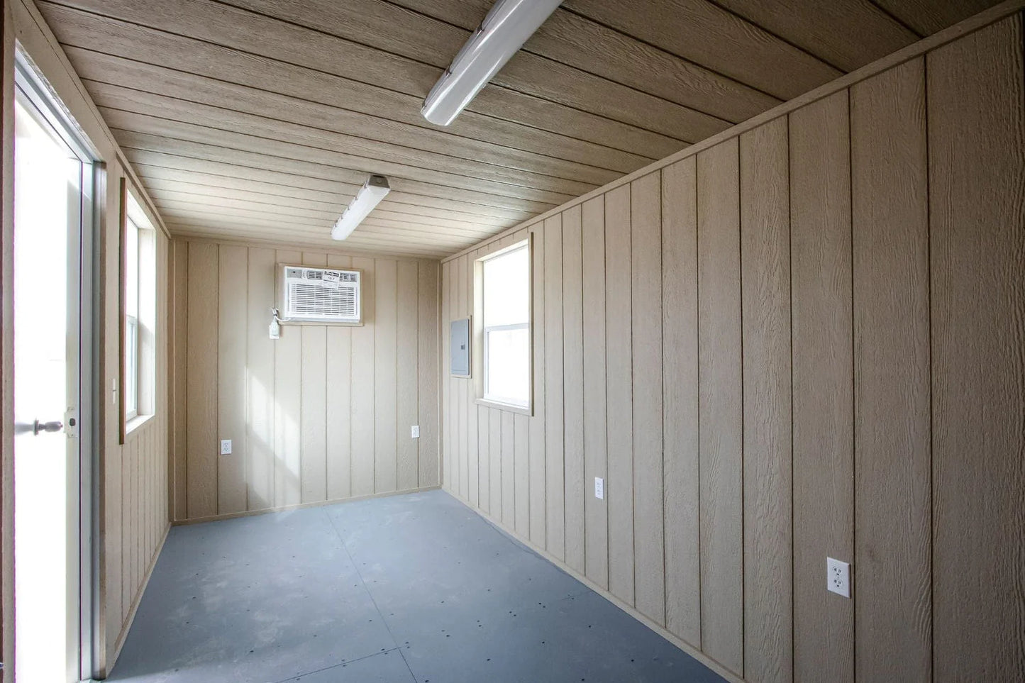 Bureau conteneur 20 pieds avec salle de bain intégrée
