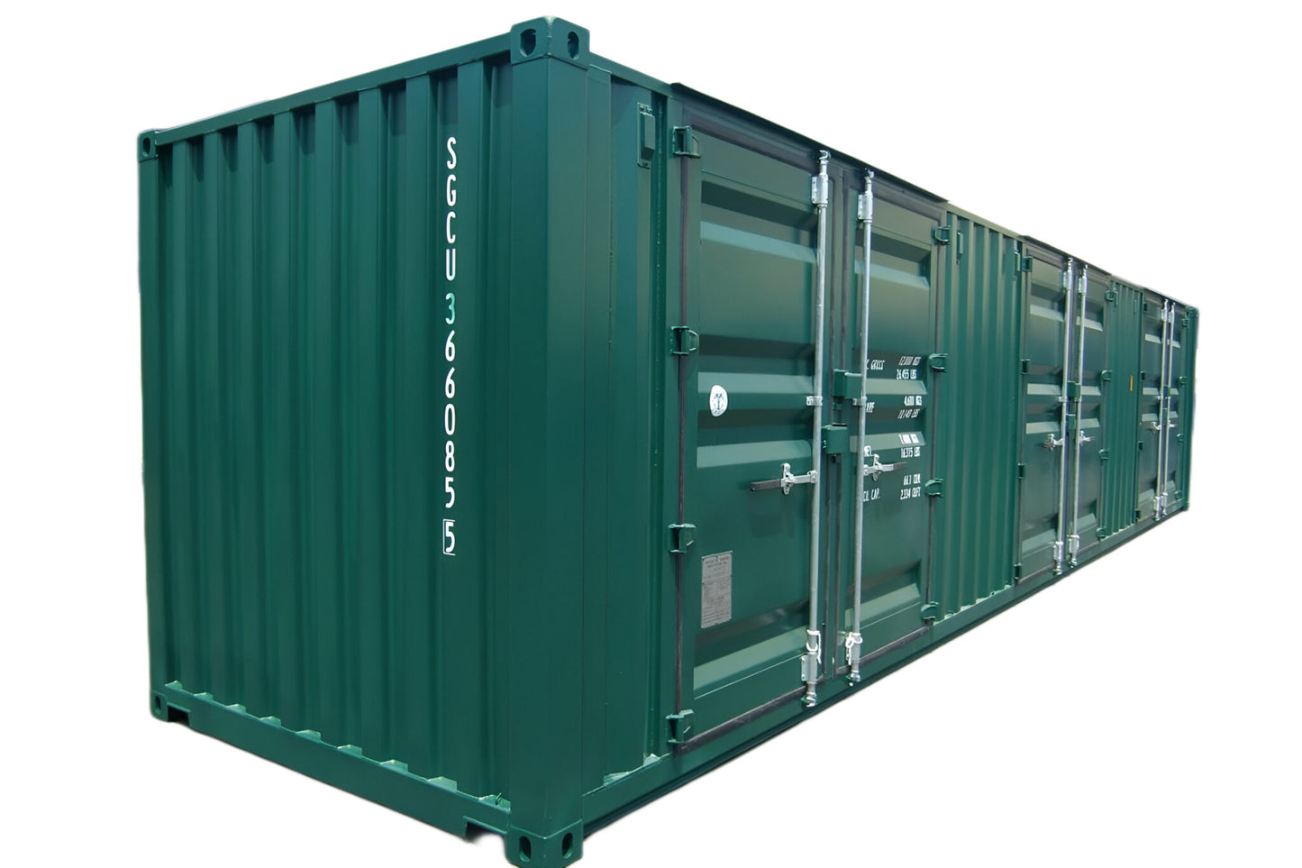 Conteneur de stockage 40 pieds à 4 portes latérales