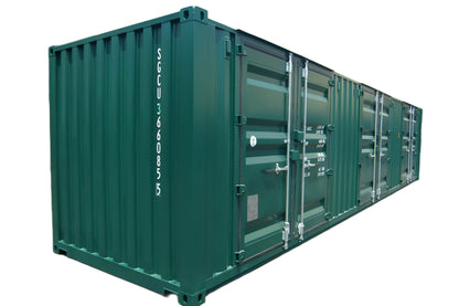 Conteneur de stockage 40 pieds à 4 portes latérales